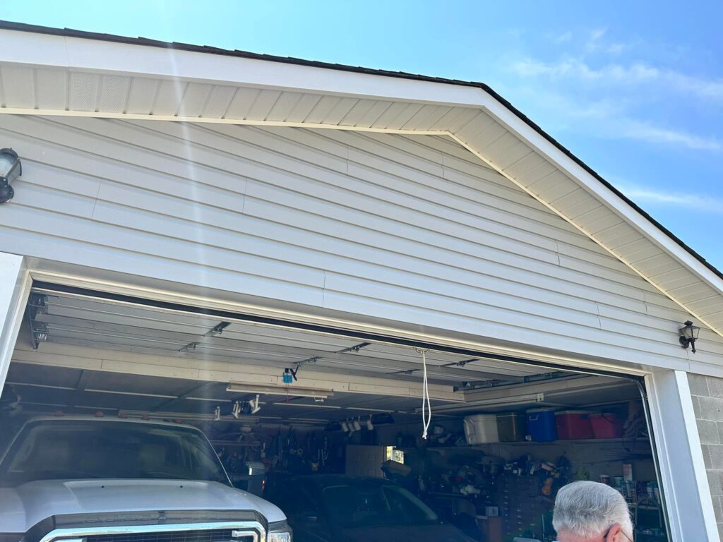 Residential siding and roofline installation by J Cole Roofing & Construction in Austin AR